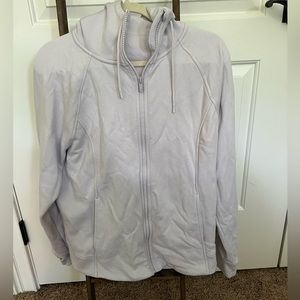 Light purple full zip hoodie, size large very comfortable, barley worn